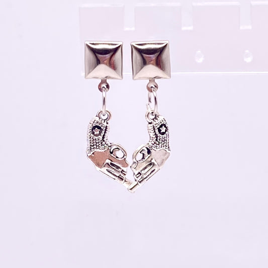 Pew Pew to You Silver Earrings